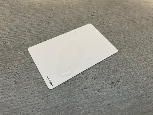 CR80 plain white paperboard card (100)