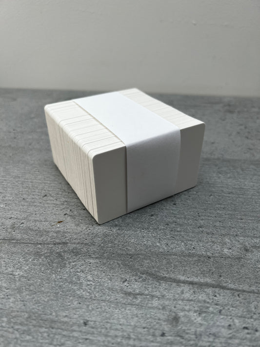 CR80 – plain white paperboard card + Fudan 1K (100)